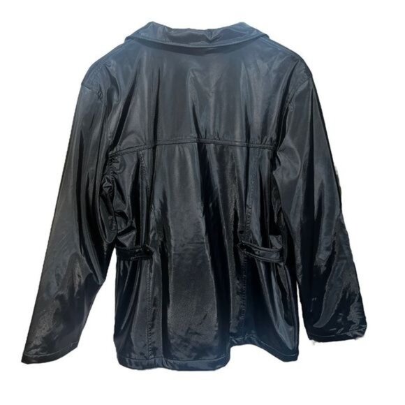 Outbrook Black Waterproof Jacket Adjustable Waist & Multiple Pockets Womens Sz L - Picture 2 of 12